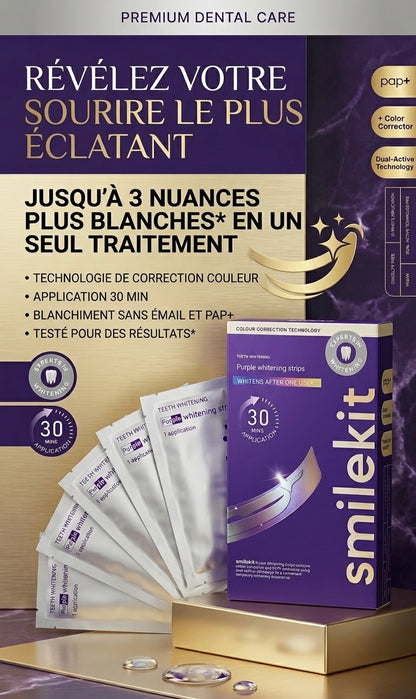Smilekit - Bandes de Blanchiment Dentaire