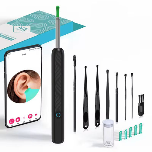 Otoscope Numérique Intelligent HD avec Caméra Wi-Fi – Nettoyeur d'Oreilles Visuel sans Fil